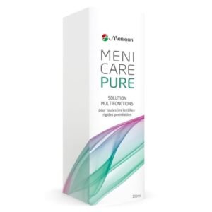 Menicare Pure – Solution multifonctions pour lentilles rigides (250 ml)